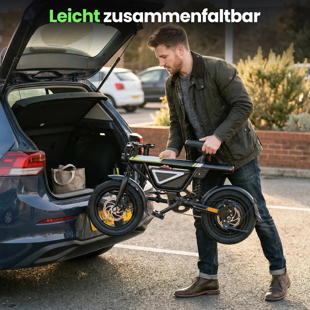 Finbike EB1S Elektro-Citybike, 36V 12Ah Akku, 50km Reichweite