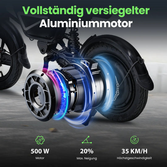 Finbike EB1S Elektro-Citybike, 36V 12Ah Akku, 50km Reichweite
