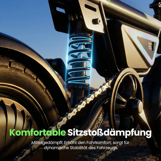 Finbike EB1S Elektro-Citybike, 36V 12Ah Akku, 50km Reichweite