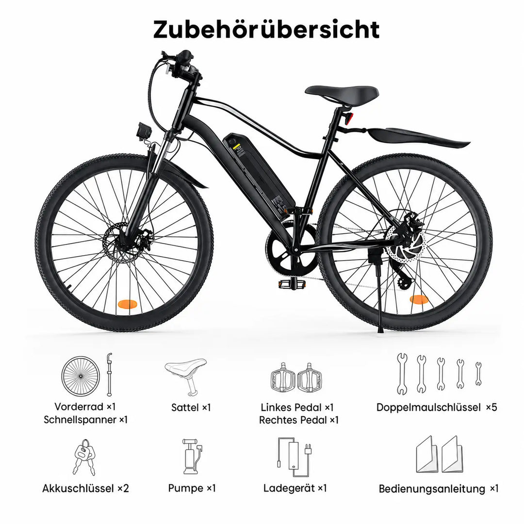 Finbike EB3S Elektrofahrrad, Reichweite bis zu 100 km