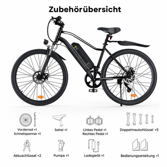 Finbike EB3S Elektrofahrrad, Reichweite bis zu 100 km
