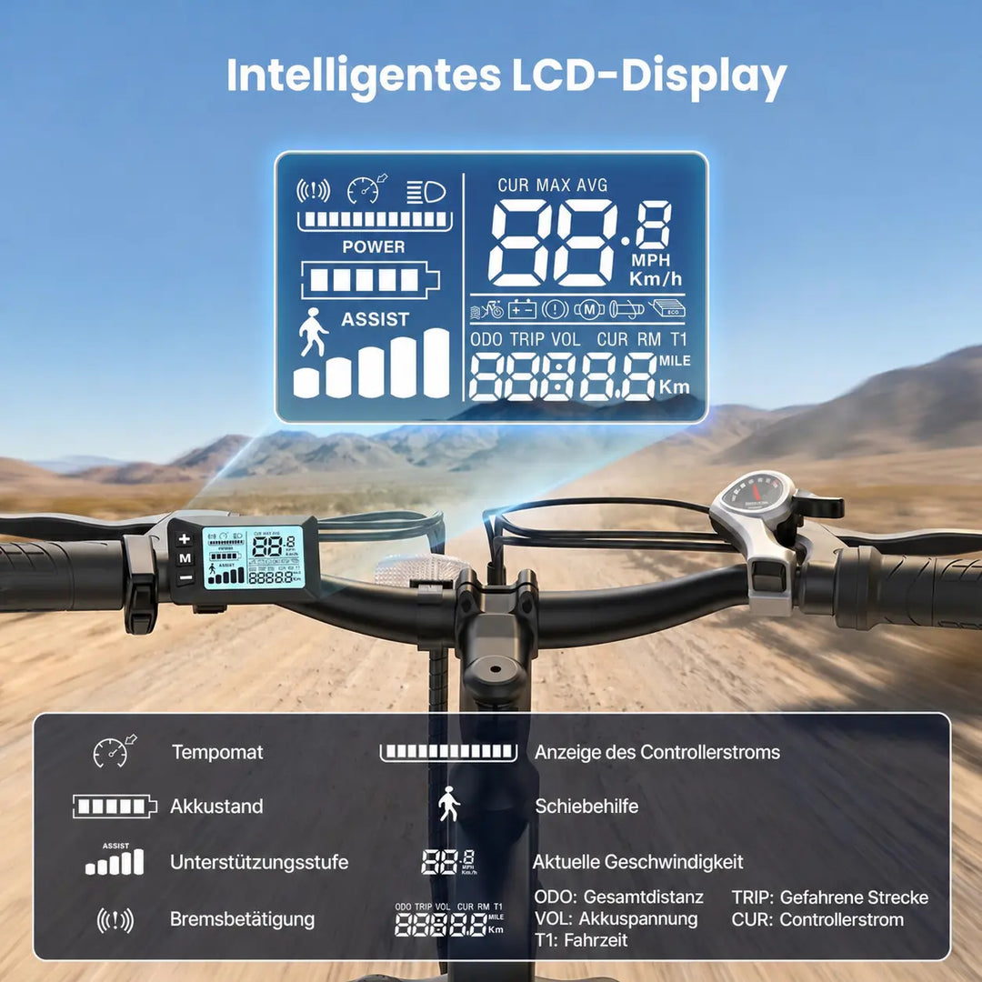 Finbike EB3S Elektrofahrrad, Reichweite bis zu 100 km