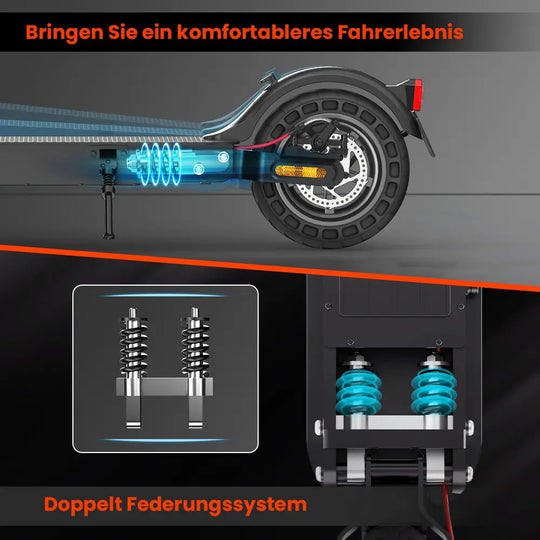 Finbike E9TMAX E-Scooter mit ABE, 20 km/h, 500 W Motor, Stralßenzulassung