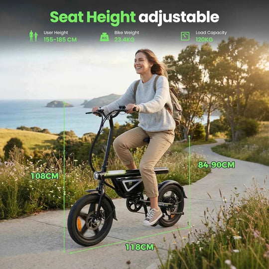 Finbike EB1S Electric City Bike 36V 12Ah Battery 50km Range