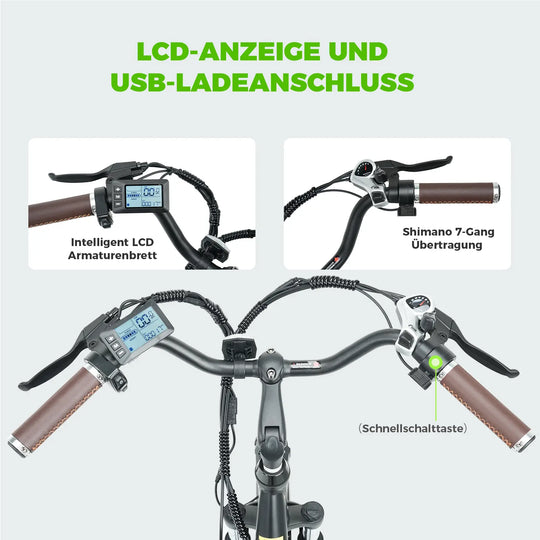 Finbike U2 Pendler-Elektrofahrrad mit tiefem Einstieg