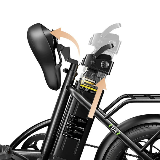 Finbike U4 Pendler-E-Bike, 88 km Reichweite, faltbar und kompakt