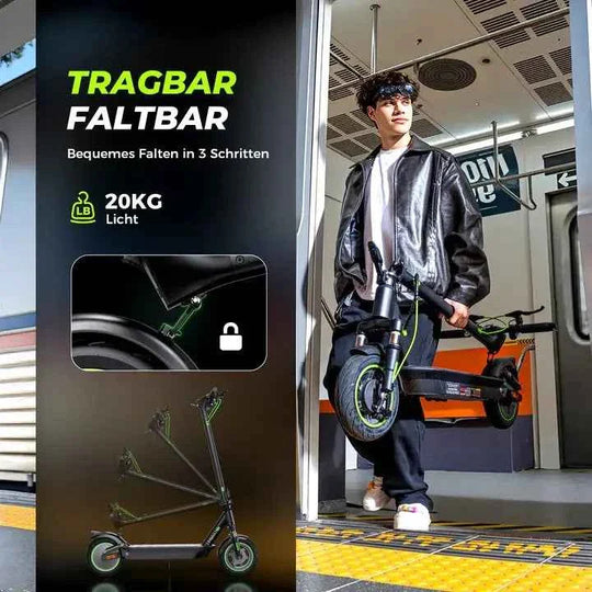 isinwheel S10Plus Electric Scooter with ABE Certification 36V 15Ah Battery
