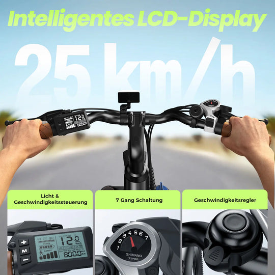 Finbike UcityS Trekking-E-Bike mit 250-W-Motor, 88 km Reichweite